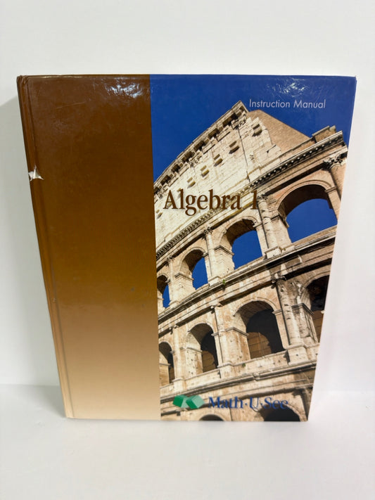 Algebra 1 Math U See Instruction Manual  Pre-Owned Mathematics Textbooks