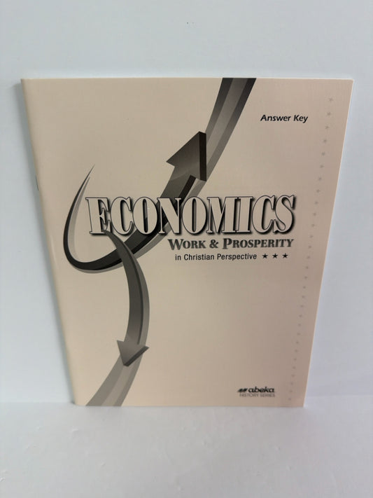 Economics Abeka Answer Key  Pre-Owned 12th Grade History Textbooks