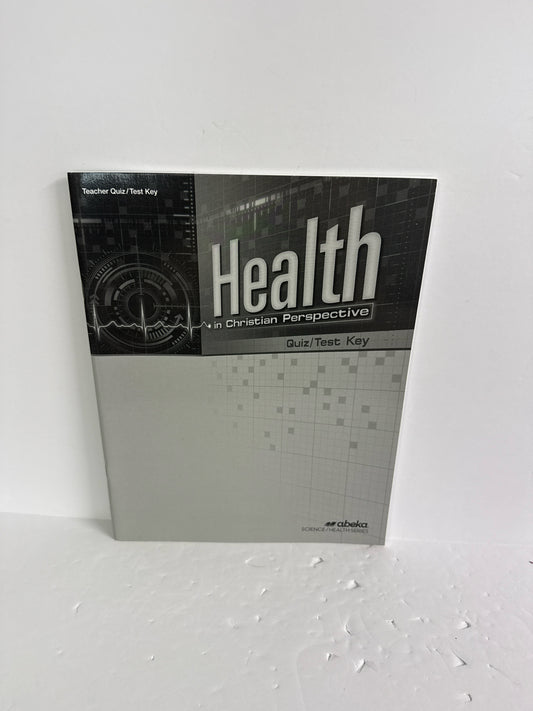 Health Abeka Quiz/Test Key  Pre-Owned High School Science Textbooks
