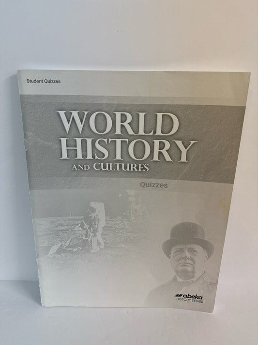 World History and Cultures Abeka Quizzes Pre-Owned 10th Grade History Textbooks