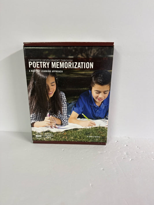 Poetry Memorization IEW Andrew Pudewa Poetry Books