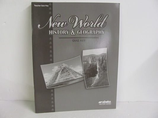 New World History Abeka Quiz Key Pre-Owned 6th Grade History Textbooks