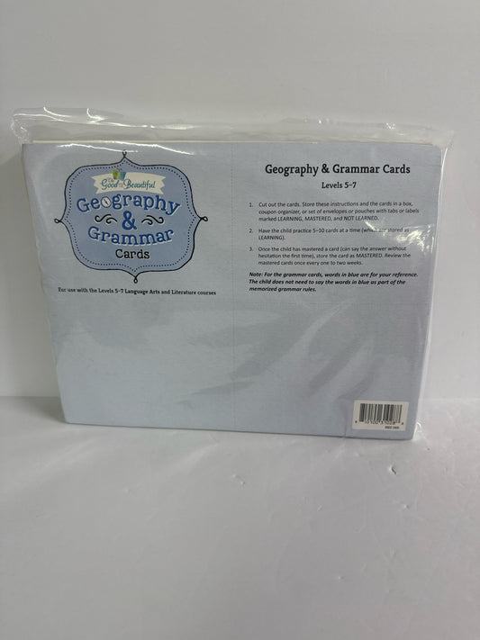 Geography & Grammar Cards The Good and the Beautiful Good and Beautiful