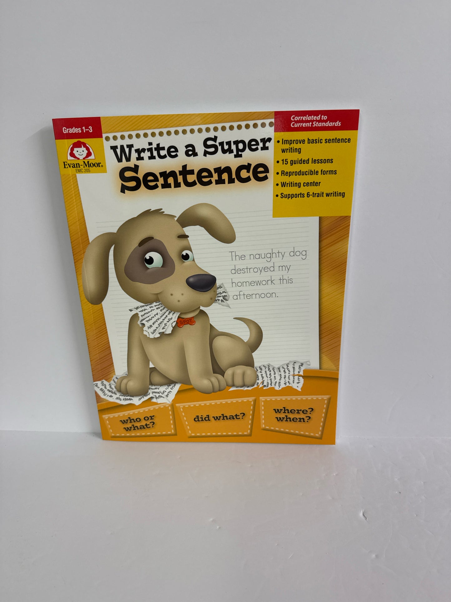 Write a Super Sentence Evan-Moor Workbook  Pre-Owned Language Textbooks