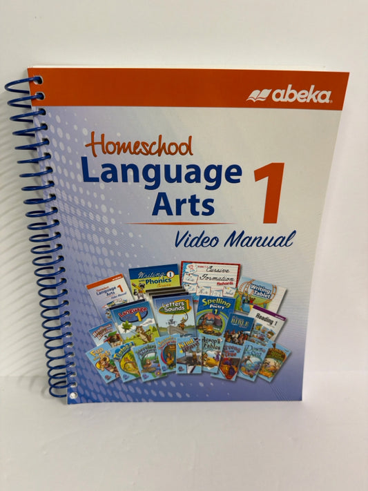 Language Arts 1 Abeka Video Manual- Pre-Owned 1st Grade Educator Resources