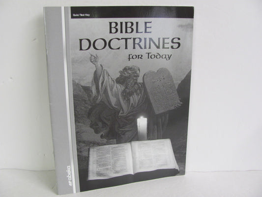 Bible Doctrines For Today Abeka Quiz/Test Key  Pre-Owned Bible Textbooks