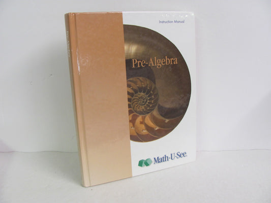 Pre Algebra Math U See Instruction Manual  Pre-Owned Demme Mathematics Textbooks