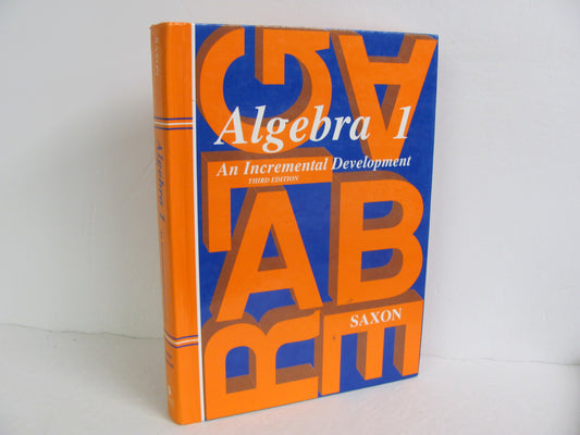 Algebra 1 Saxon Student Book Pre-Owned Saxon High School Mathematics Textbooks