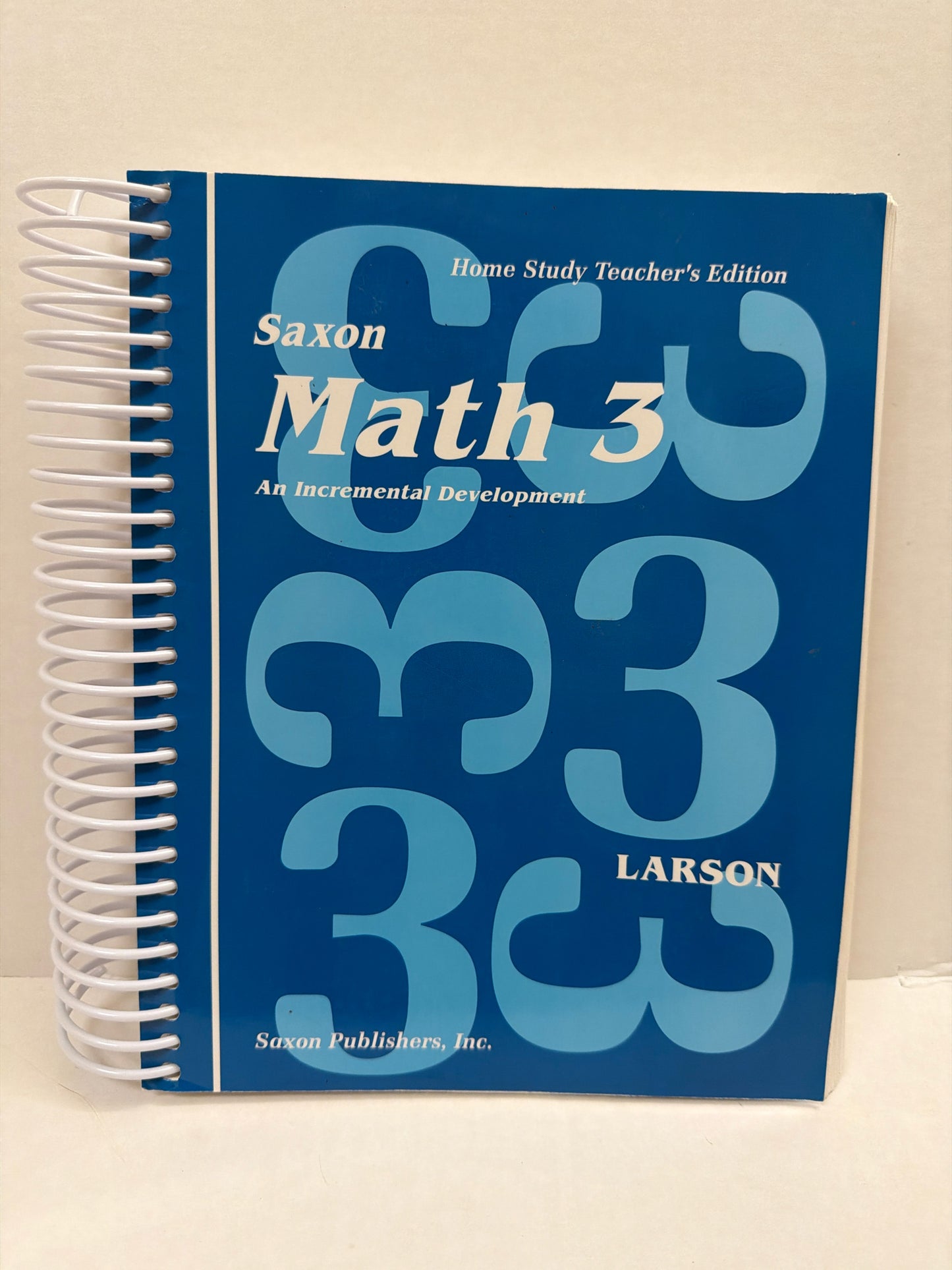 Math 3 Saxon Home Study Teacher's Edition Pre-Ow Larson Mathematics Textbooks