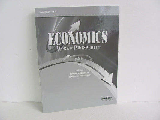 Economics Abeka Quiz/Test Key  Pre-Owned 12th Grade History Textbooks