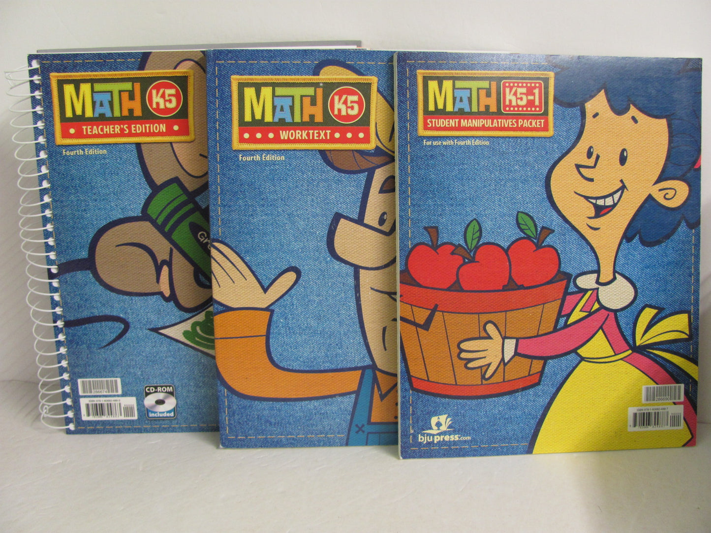Math K5 BJU Press Set  Pre-Owned Kindergarten Mathematics Textbooks