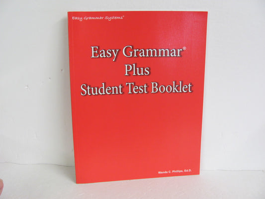 Easy Grammar Plus ISHA Enterprises Tests  Pre-Owned Phillips Language Textbooks
