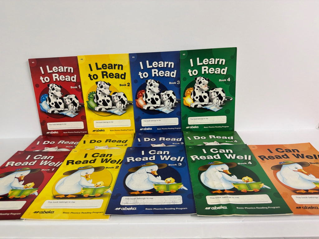 Basic Phonics Readers Abeka Set  Pre-Owned Kindergarten Reading Textbooks