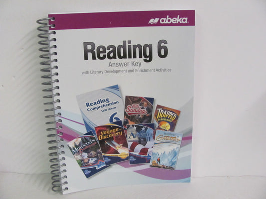 Reading 6 Abeka Answer Key  Pre-Owned 6th Grade Reading Textbooks