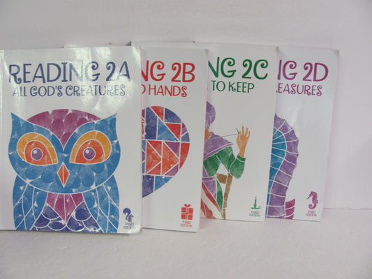 Reading 2 BJU Press Set  Pre-Owned 2nd Grade Reading Textbooks
