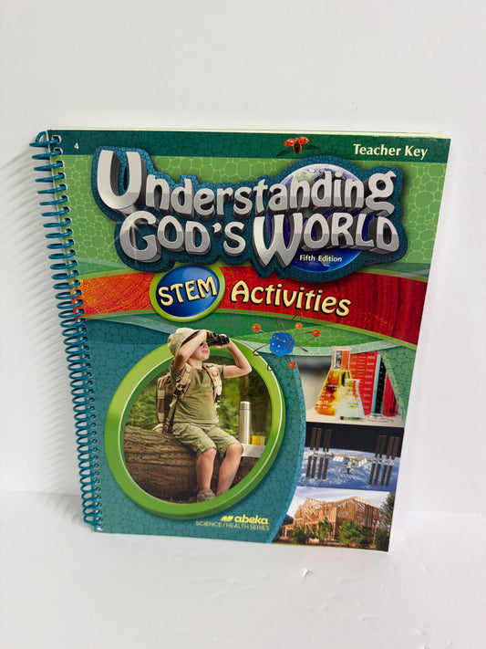 Understanding God's World Abeka Teacher Key  Pre-Owned Science Textbooks