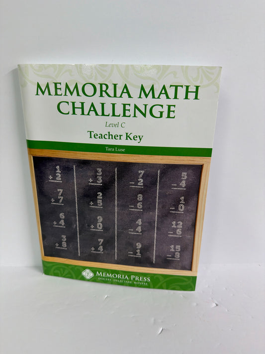Memoria Math Challenge Memoria Press 2nd Grade Mathematics Textbooks