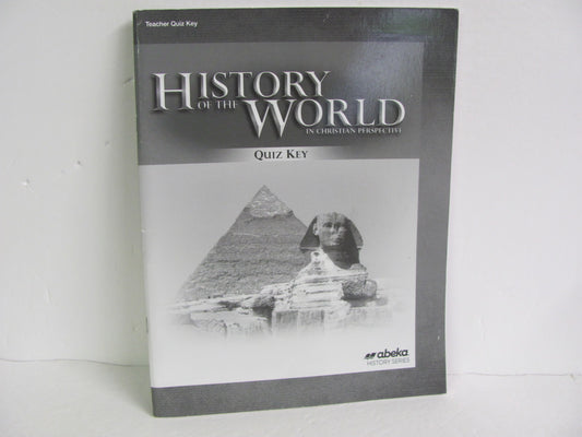 History of the World Abeka Quiz Key Pre-Owned 7th Grade History Textbooks