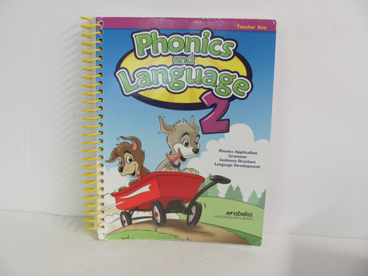 Phonics and Language 2 Abeka Teacher Key  Pre-Owned 2nd Grade Language Textbooks