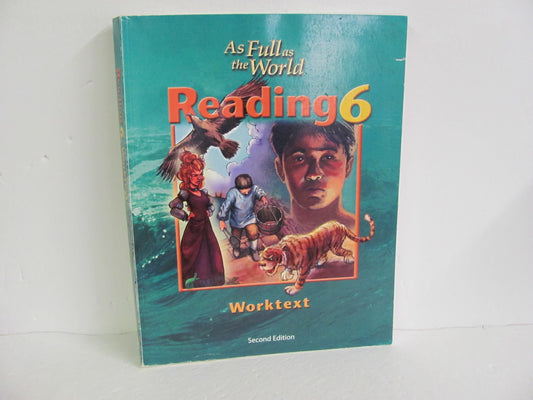 Reading 6 BJU Press Worktext  Pre-owned 6th Grade Reading Textbooks