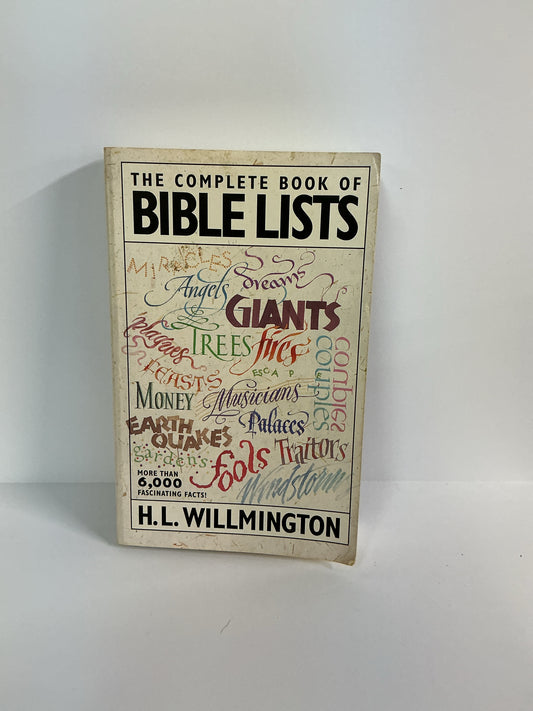 The Complete Book of Bible Lists Tyndale House Pre-Owned Bible Textbooks
