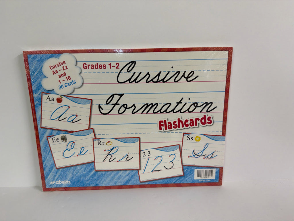 Cursive Formation Abeka Flashcards Pre-Owned 1st Grade Language Textbooks