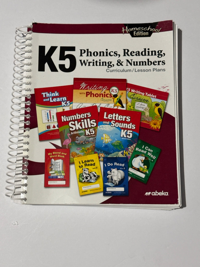 Phonics, Reading, Writing, & Number Abeka Kindergarten Language Textbooks