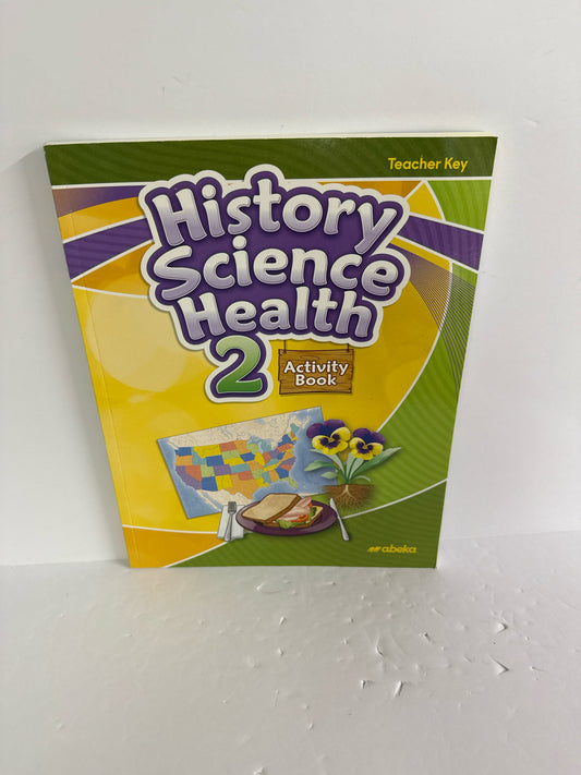 History, Science, Health 2 Abeka Teacher Key  Pre-Owned History Textbooks