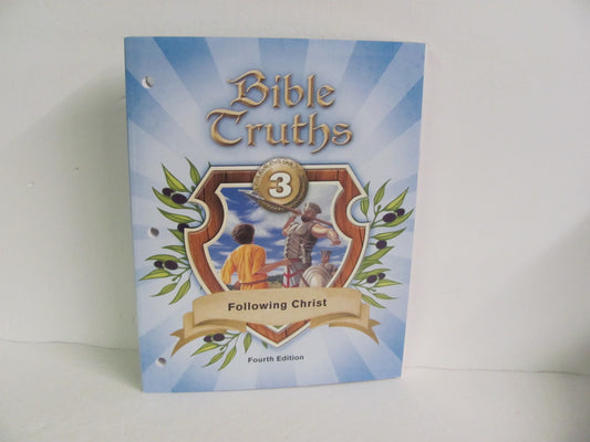 Bible Truths 3 BJU Press Workbook  Pre-Owned 3rd Grade Bible Textbooks