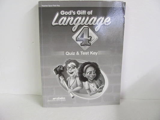 Language 4 Abeka Quiz/Test Key  Pre-Owned 4th Grade Language Textbooks