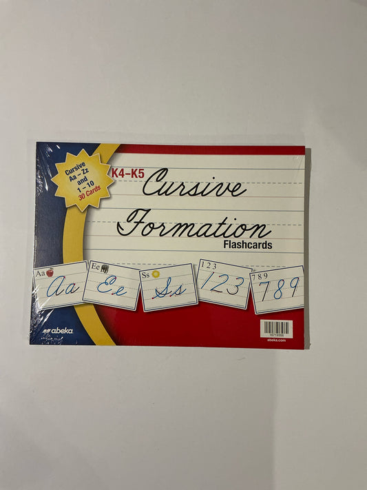 Cursive Formation Flashcards Abeka Student Book Pre-Owned Language Textbooks