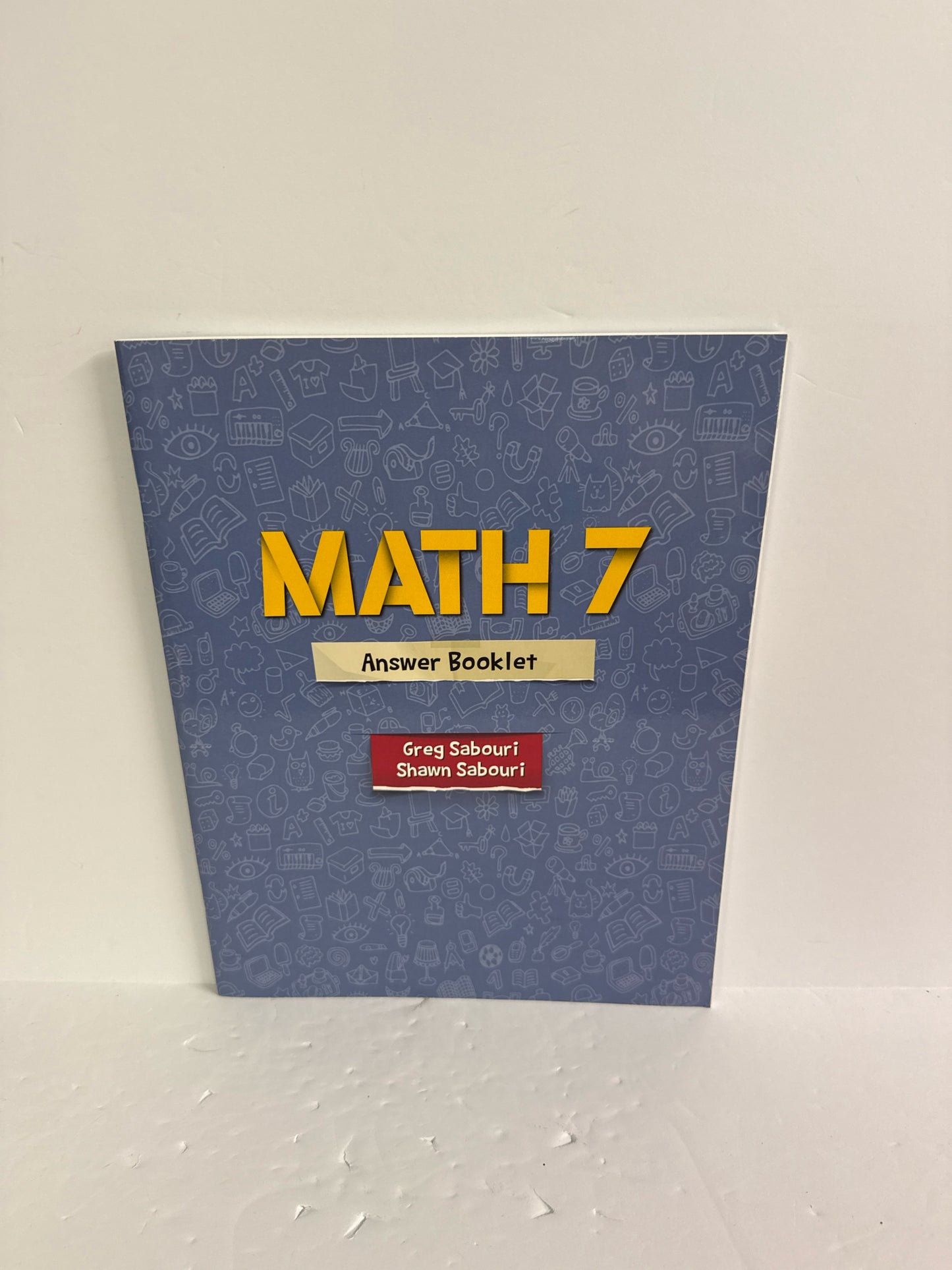 Math 7 Teaching Textbooks Answer Booklet Pre-Owned Mathematics Textbooks