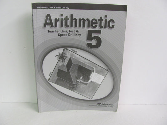 Arithmetic 5 Abeka Quiz/Test Key  Pre-Owned 5th Grade Mathematics Textbooks