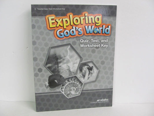 Exploring God's World Abeka Quiz/Test Key  Pre-Owned 3rd Grade Science Textbooks