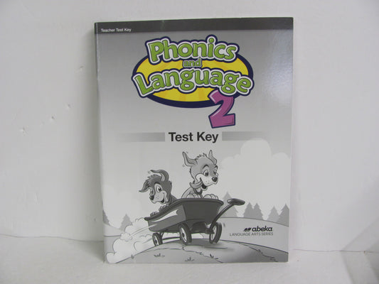 Phonics and Language Abeka Test Key Pre-Owned 2nd Grade Language Textbooks