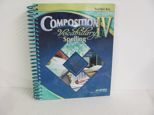 Composition IV with Vocab and Spell Abeka 10th Grade Language Textbooks