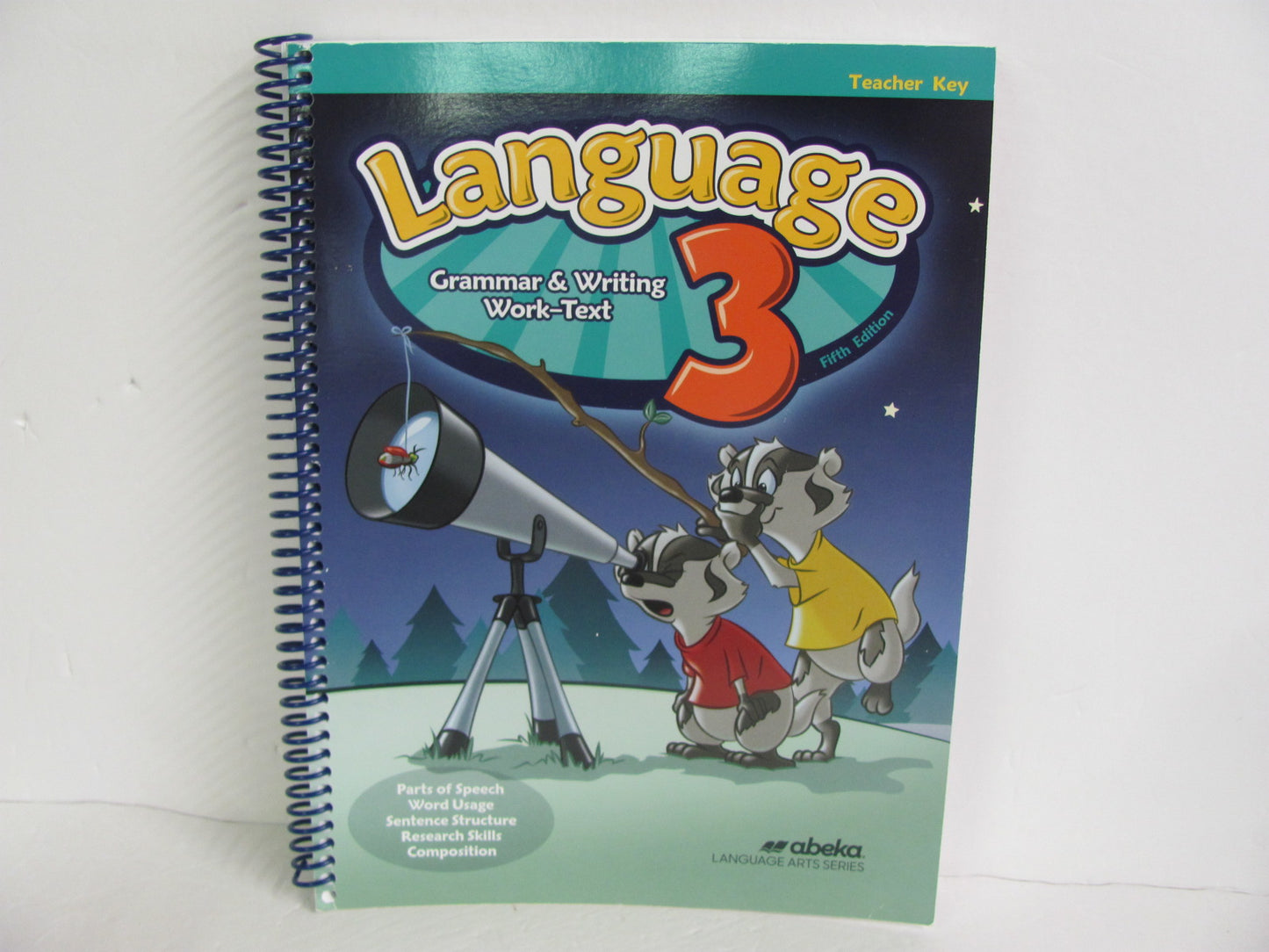 Language 3 Abeka Teacher Key  Pre-Owned 3rd Grade Language Textbooks