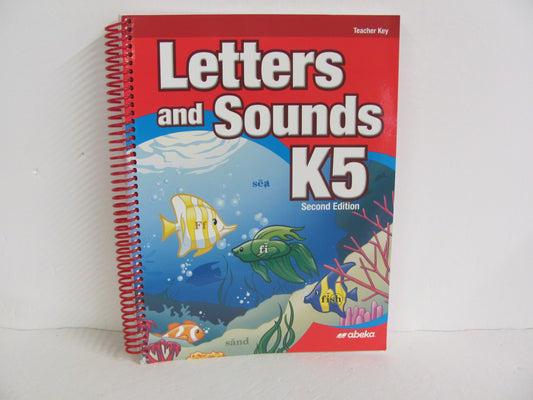 Letters and Sounds K5 Abeka Teacher Key  Pre-Owned Language Textbooks