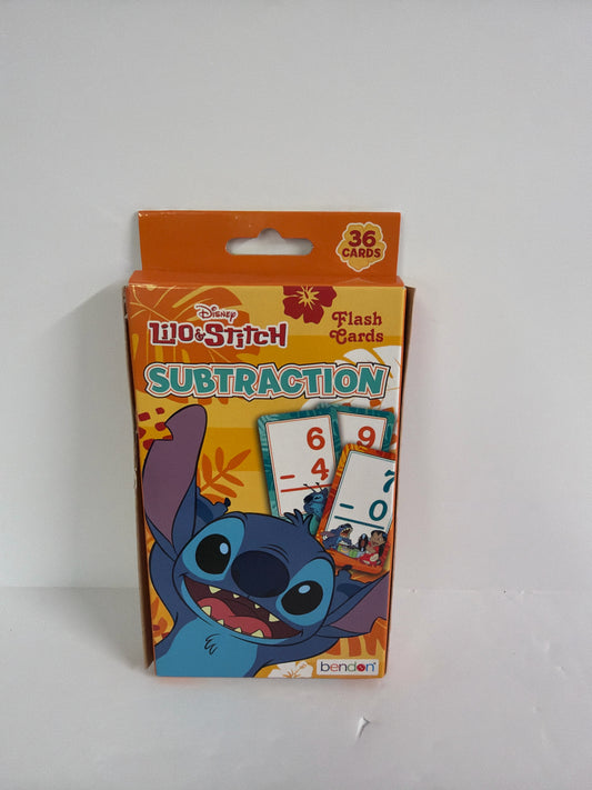 Lilo & Stitch Subtraction Bendon Flashcards Pre-Owned Elementary Math Help Books