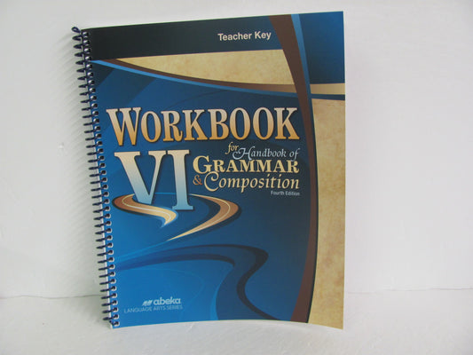 Workbook VI Abeka Teacher Key  Pre-Owned 12th Grade Language Textbooks