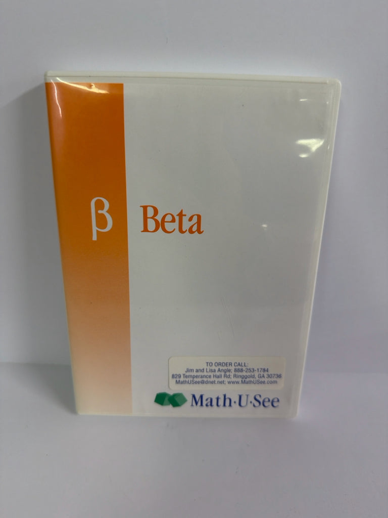 Beta Math U See DVD Pre-Owned Demme Elementary Mathematics Textbooks