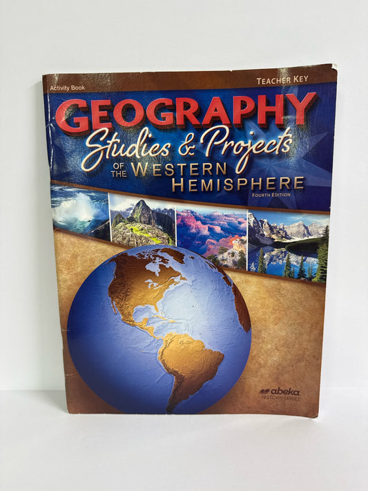 Geography Studies & Projects Abeka Teacher Key  Pre-Owned History Textbooks
