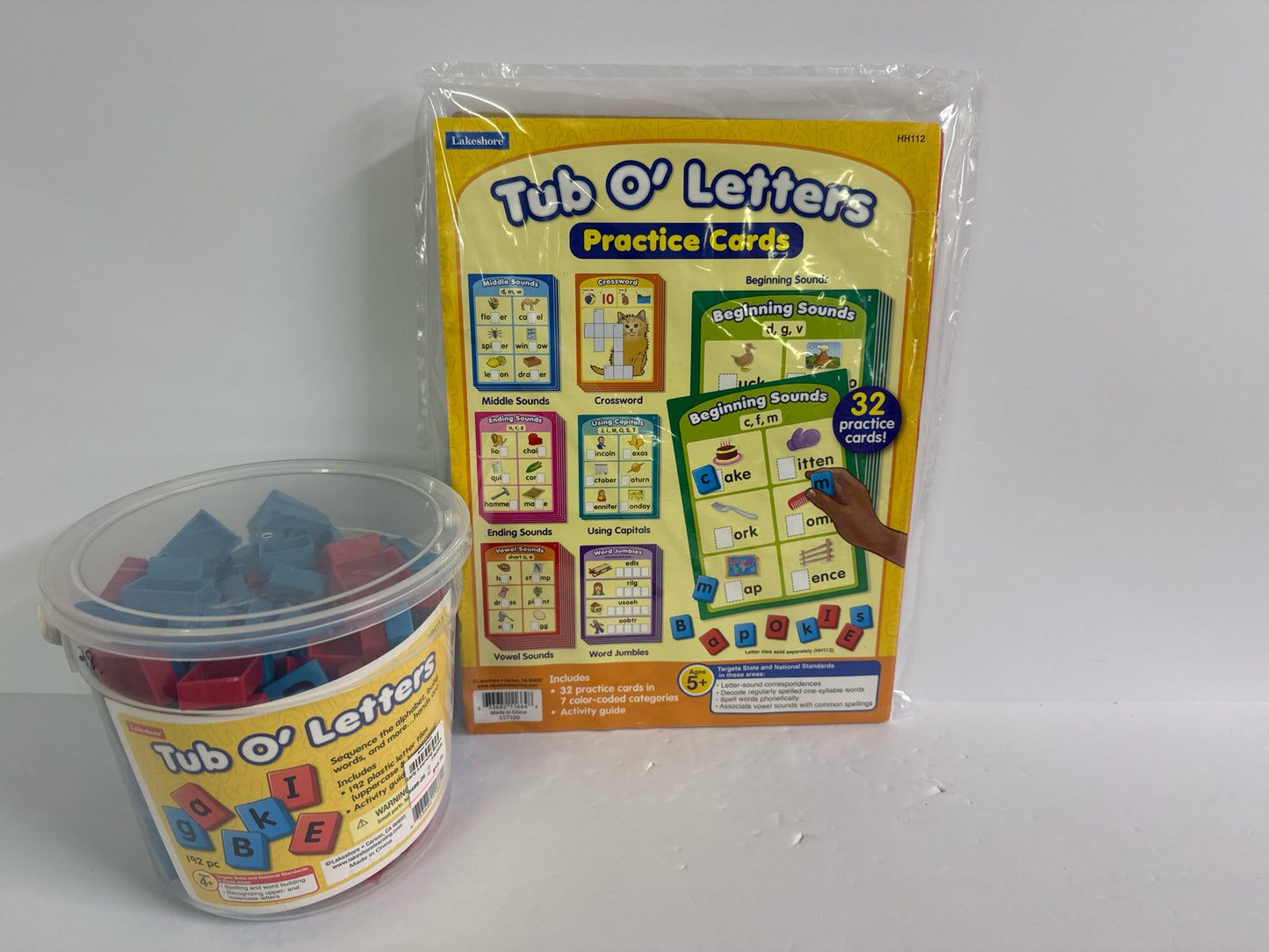 Tub o' Letters Lakeshore Set  Pre-Owned Elementary Early Learning Books