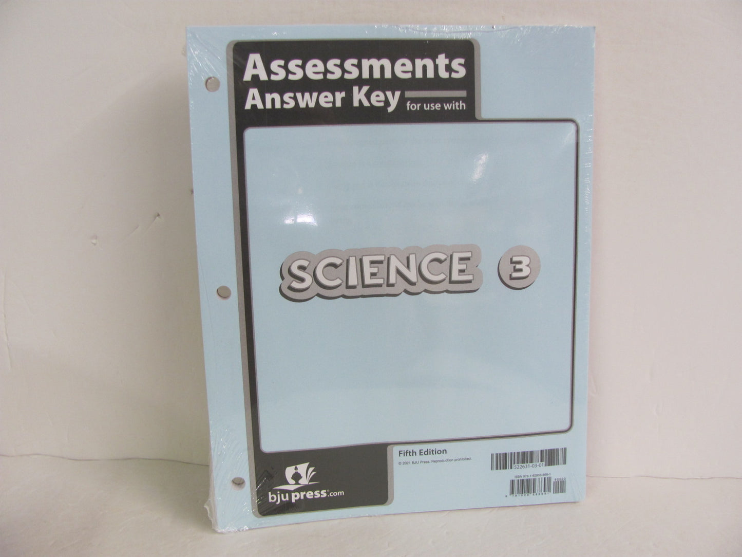 Science 3 BJU Press Assessment Key  Pre-Owned 3rd Grade Science Textbooks