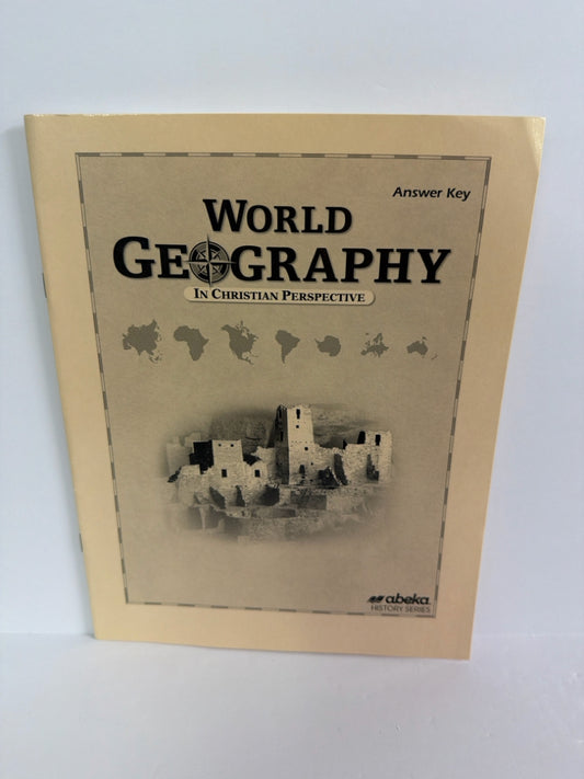 World Geography Abeka Answer Key  Pre-Owned 9th Grade History Textbooks