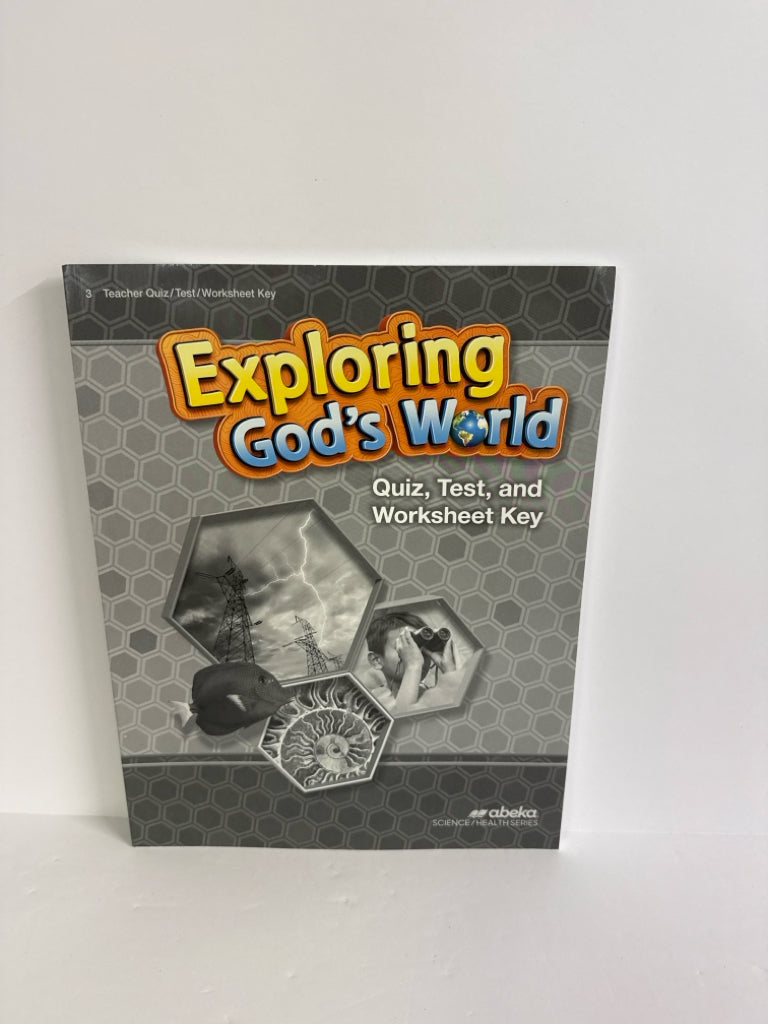 Exploring God's World Abeka Quiz/Worksheet Key  Pre-Owned Science Textbooks