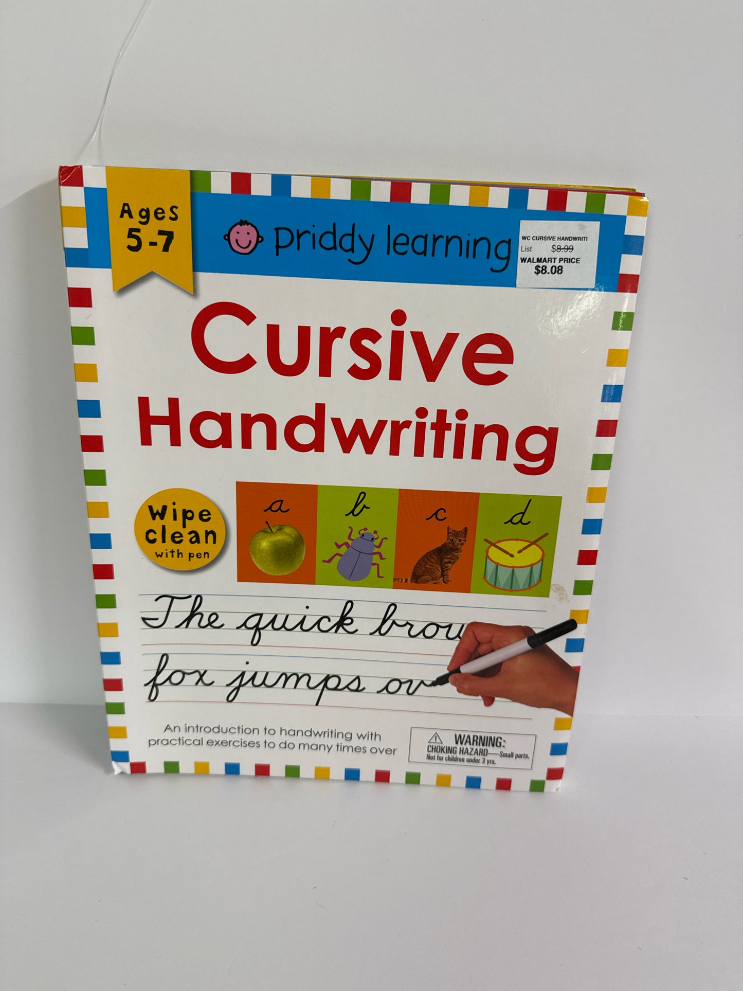 Cursive Handwriting Priddy Books Student Workbook Pre-Owned Language Textbooks