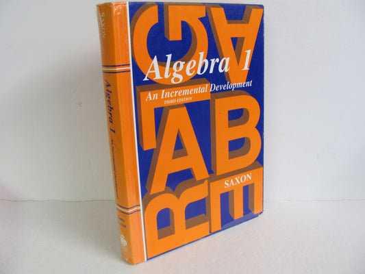 Algebra 1 Saxon Student Book Pre-Owned Saxon High School Mathematics Textbooks