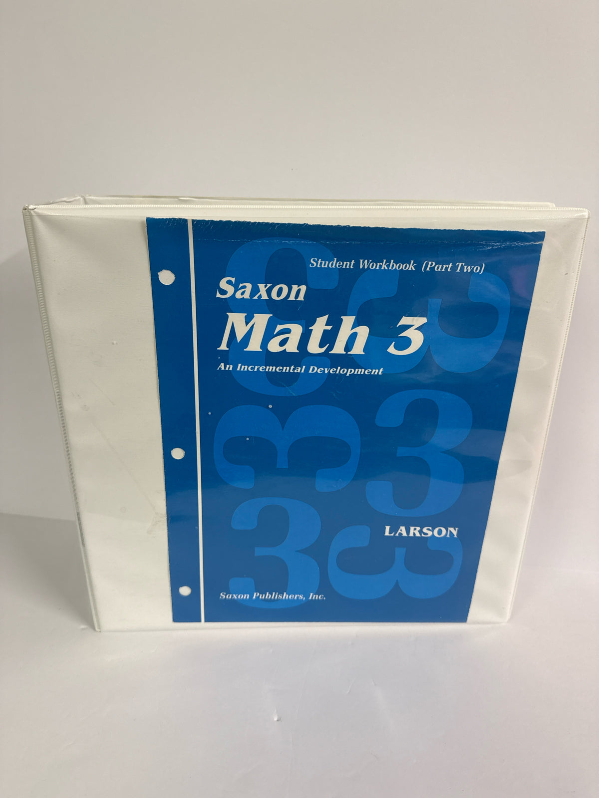 Math 3 Saxon Set  Pre-Owned Larson 3rd Grade Mathematics Textbooks