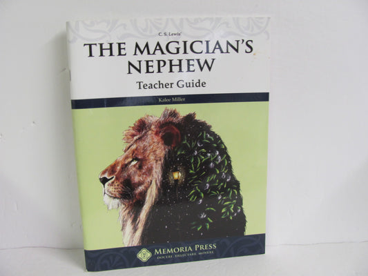 The Magician's Nephew- Memoria Press Teacher Guide  Pre-Owned Fiction Books